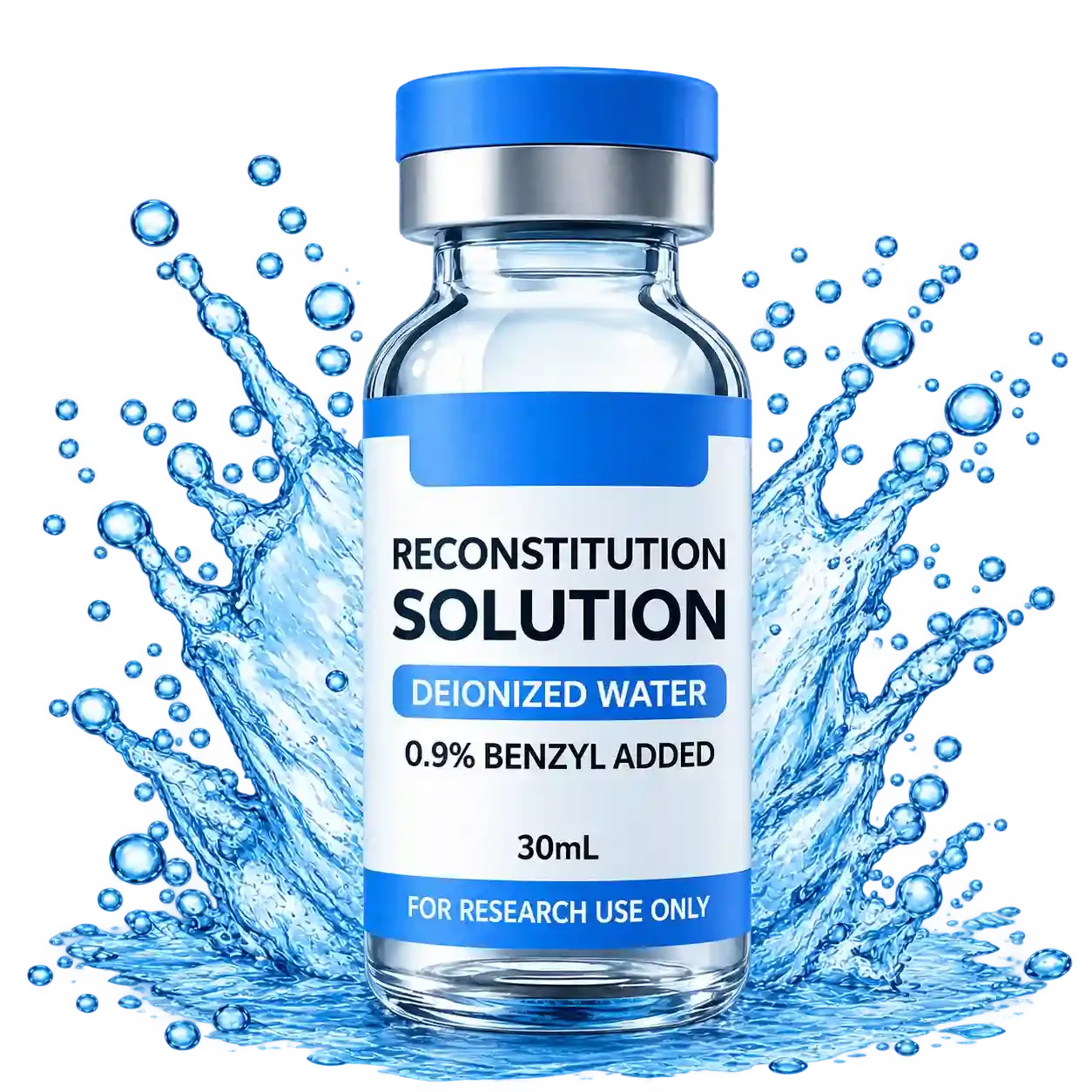30 mL bacteriostatic water research vial